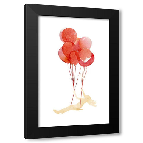 Fly Away Black Modern Wood Framed Art Print by Farkas, Robert