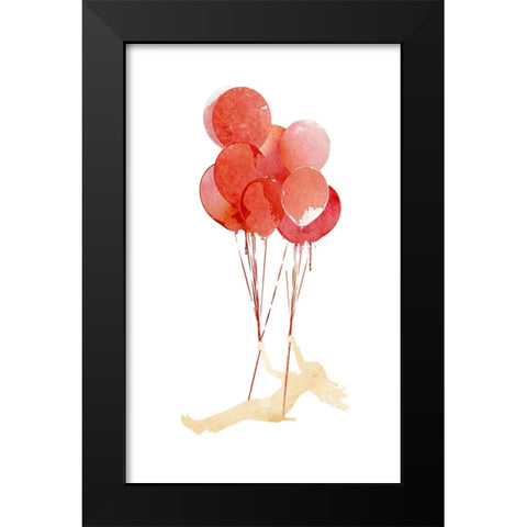 Fly Away Black Modern Wood Framed Art Print by Farkas, Robert