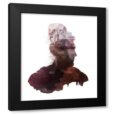 Inner Wilderness Black Modern Wood Framed Art Print with Double Matting by Farkas, Robert