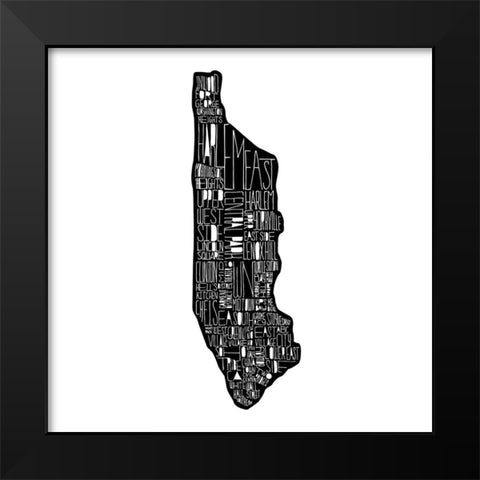 Manhattan Black Modern Wood Framed Art Print by Farkas, Robert