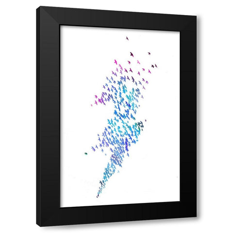 Thunderbirds Black Modern Wood Framed Art Print by Farkas, Robert