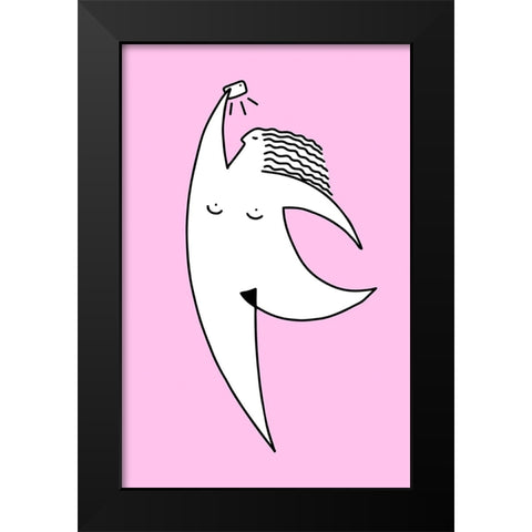 Chubby Selfie 1 Black Modern Wood Framed Art Print by Farkas, Robert