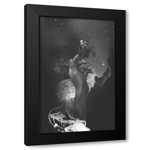 I Let You Go Now Black Modern Wood Framed Art Print by Farkas, Robert