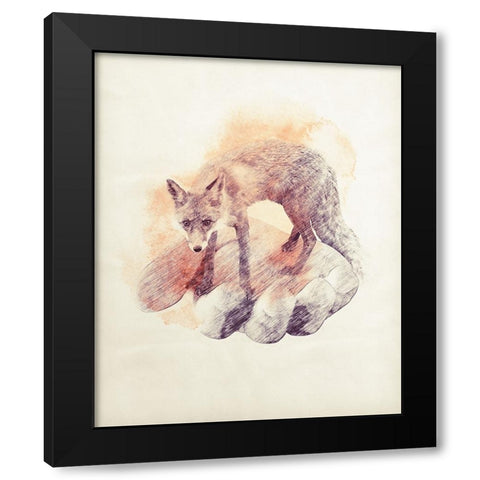Im In Your Hands Now 3 Black Modern Wood Framed Art Print by Farkas, Robert