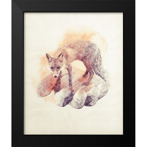 Im In Your Hands Now 3 Black Modern Wood Framed Art Print by Farkas, Robert