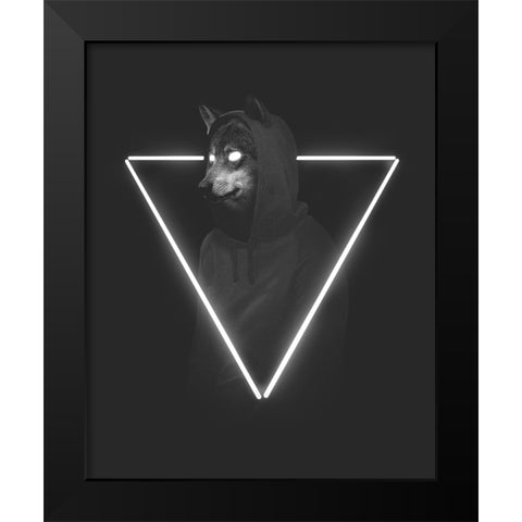 Its Me Inside Me Black Modern Wood Framed Art Print by Farkas, Robert