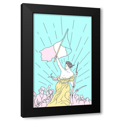 Liberty Final Black Modern Wood Framed Art Print by Farkas, Robert