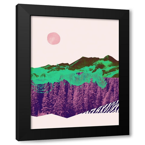 Lost Track Black Modern Wood Framed Art Print with Double Matting by Farkas, Robert