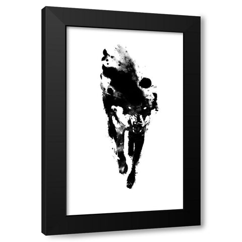 My Presonal Daemon Black Modern Wood Framed Art Print by Farkas, Robert