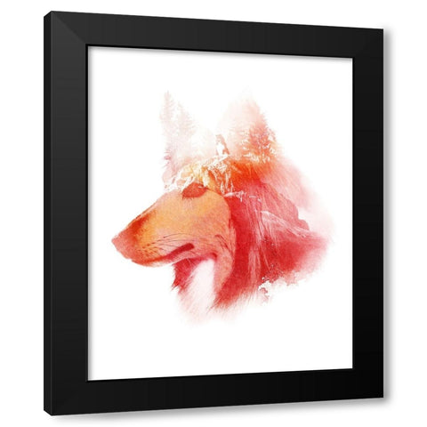 On The Way Back Home Black Modern Wood Framed Art Print by Farkas, Robert