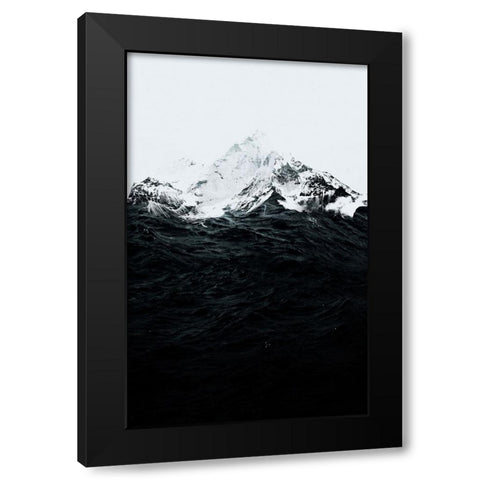 Those Waves Were Like Mountains Black Modern Wood Framed Art Print with Double Matting by Farkas, Robert