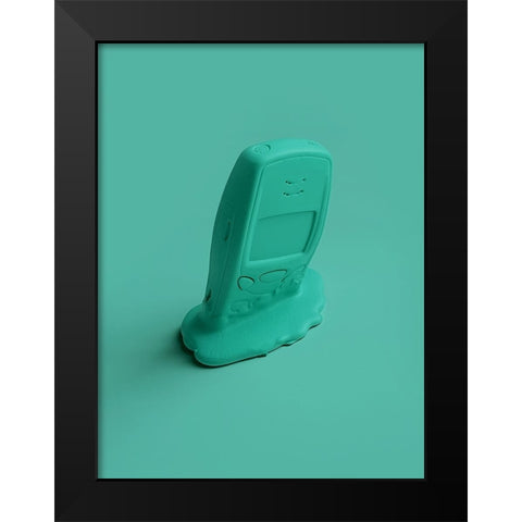 Melting Memories 04 Black Modern Wood Framed Art Print by Farkas, Robert