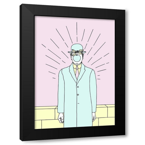 The Son Of Man Black Modern Wood Framed Art Print with Double Matting by Farkas, Robert