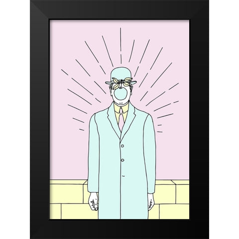 The Son Of Man Black Modern Wood Framed Art Print by Farkas, Robert