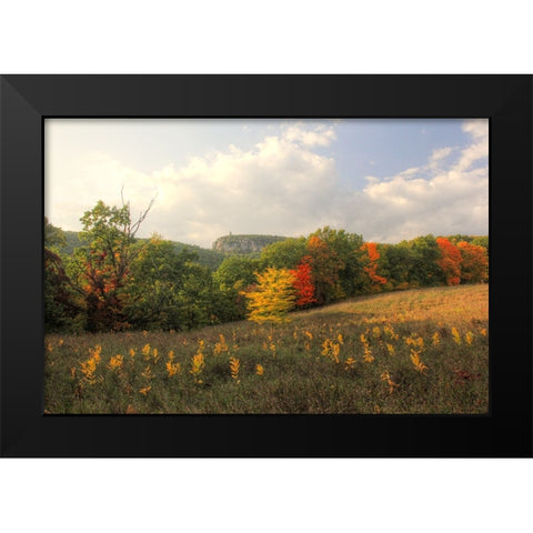 Mohonk Autumn Black Modern Wood Framed Art Print by Goldwitz, Robert