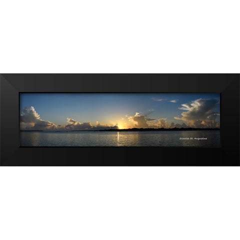 SA sunrise_Panorama1 Black Modern Wood Framed Art Print by Michaud, Robert
