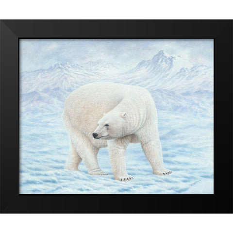 Looking Back Black Modern Wood Framed Art Print by Wavra, Robert