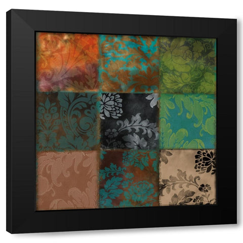 Velvet Patch III Black Modern Wood Framed Art Print by Sasha