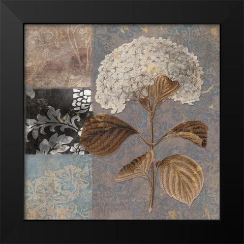 Cocoa And Blue II Black Modern Wood Framed Art Print by Sasha