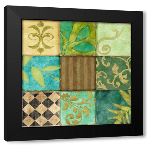 Les Fleurs de la Terre III Black Modern Wood Framed Art Print by Sasha