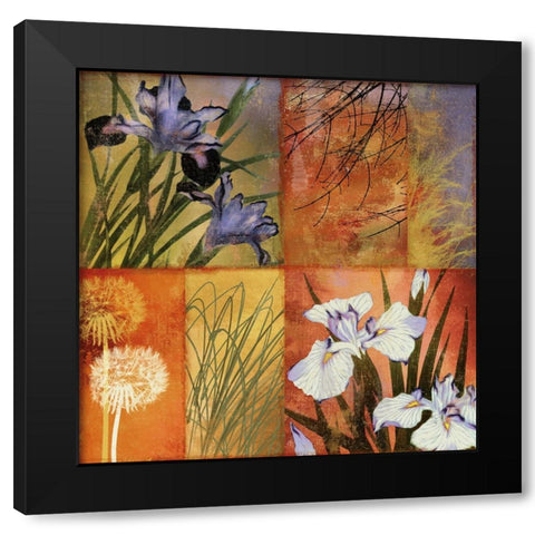 Grasslands I Black Modern Wood Framed Art Print with Double Matting by Sasha