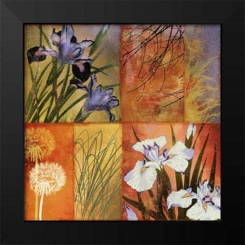 Grasslands I Black Modern Wood Framed Art Print by Sasha