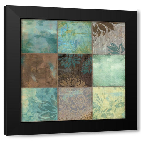 Skypatches I Black Modern Wood Framed Art Print with Double Matting by Sasha