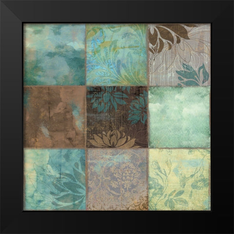 Skypatches I Black Modern Wood Framed Art Print by Sasha