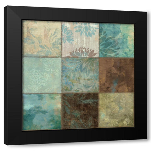 Skypatches II Black Modern Wood Framed Art Print by Sasha