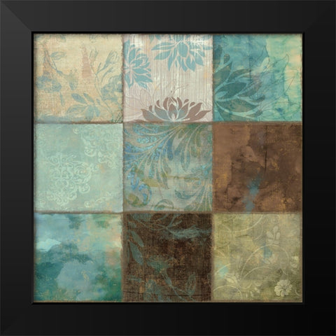 Skypatches II Black Modern Wood Framed Art Print by Sasha