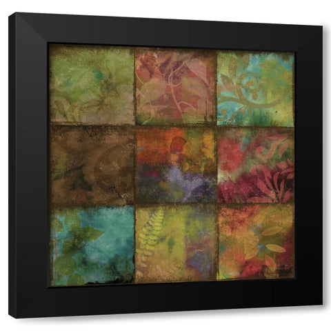 Swatchbox II Black Modern Wood Framed Art Print by Sasha