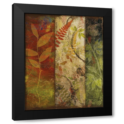 Three Autumns II Black Modern Wood Framed Art Print by Sasha
