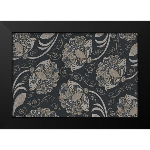Elegante II Black Modern Wood Framed Art Print by Sasha