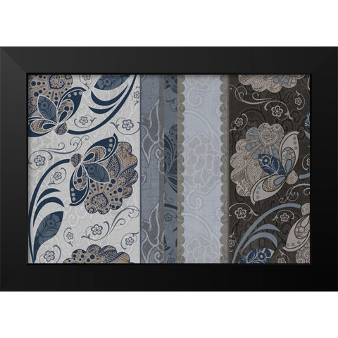 Elegante III Black Modern Wood Framed Art Print by Sasha