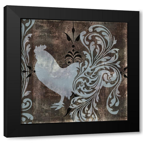 Weathervane I Black Modern Wood Framed Art Print by Sasha