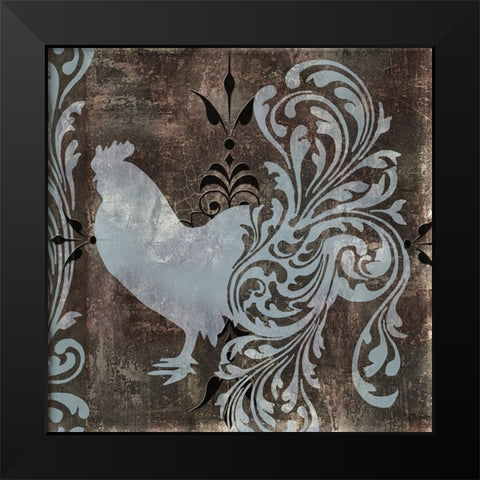 Weathervane I Black Modern Wood Framed Art Print by Sasha
