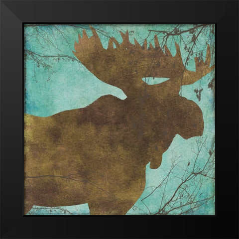 Winter Lodge IX Black Modern Wood Framed Art Print by Sasha