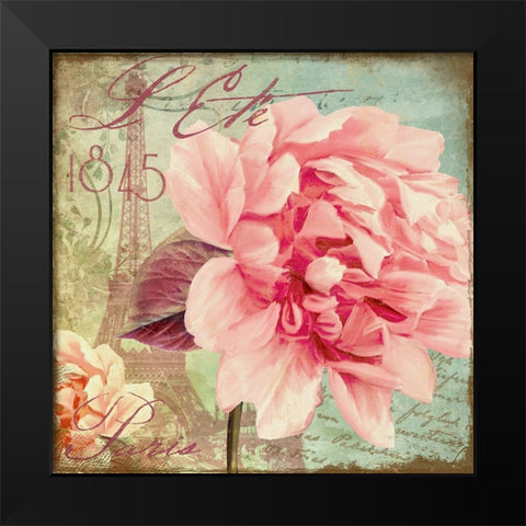 Saisons III Black Modern Wood Framed Art Print by Sasha