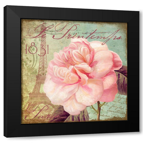 Saisons IV Black Modern Wood Framed Art Print by Sasha