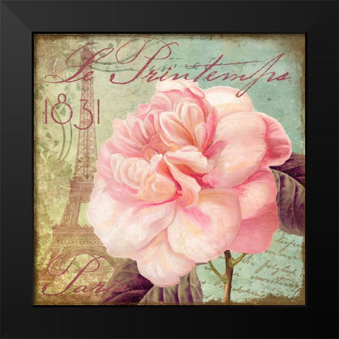 Saisons IV Black Modern Wood Framed Art Print by Sasha