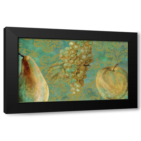Fruit Palette IV Black Modern Wood Framed Art Print with Double Matting by Sasha