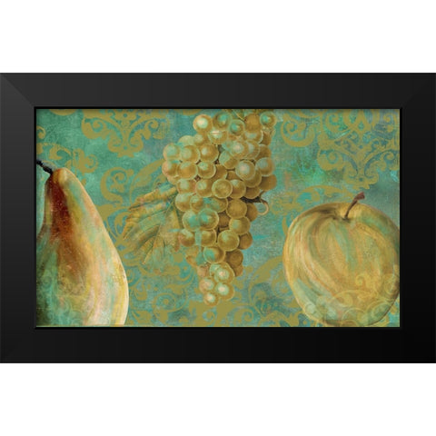 Fruit Palette IV Black Modern Wood Framed Art Print by Sasha