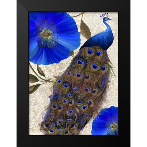 Plumage I Black Modern Wood Framed Art Print by Sasha