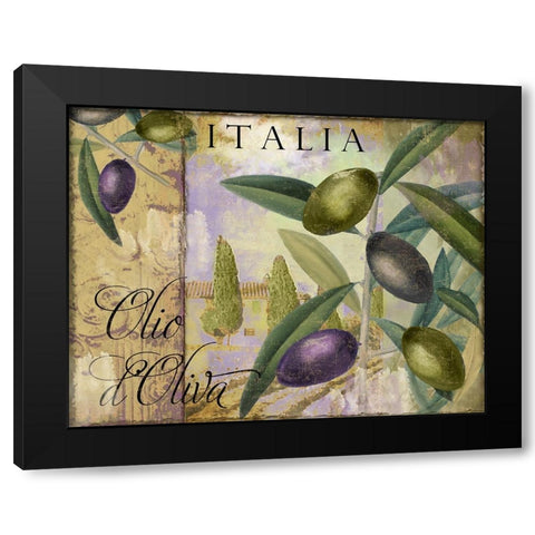 Toscana I Black Modern Wood Framed Art Print with Double Matting by Sasha