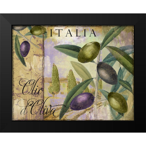 Toscana I Black Modern Wood Framed Art Print by Sasha