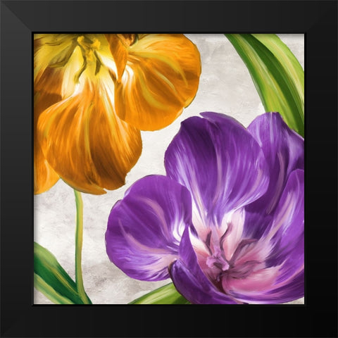 Open Arms II Black Modern Wood Framed Art Print by Sasha