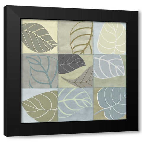 Leaf Story IV Black Modern Wood Framed Art Print with Double Matting by Sasha