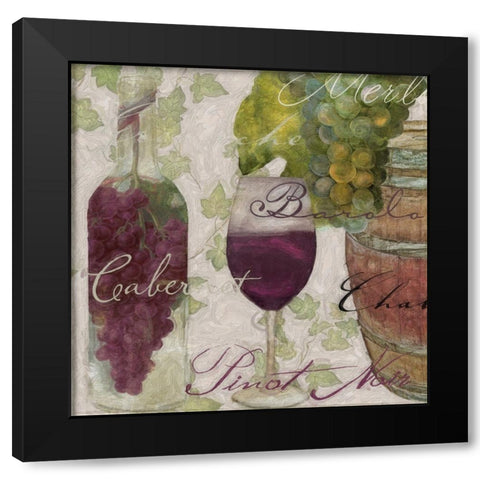Wine Cellar I Black Modern Wood Framed Art Print with Double Matting by Sasha