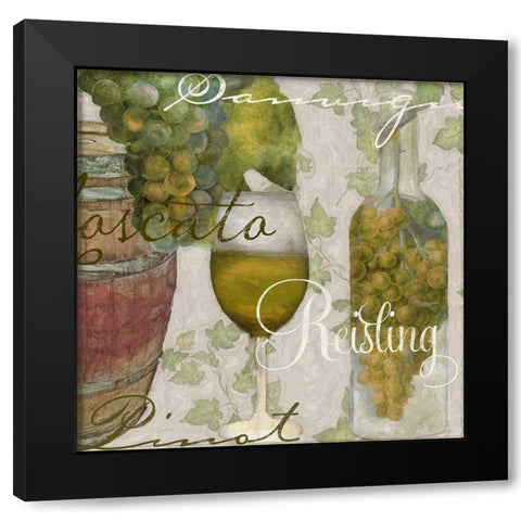 Wine Cellar II Black Modern Wood Framed Art Print by Sasha