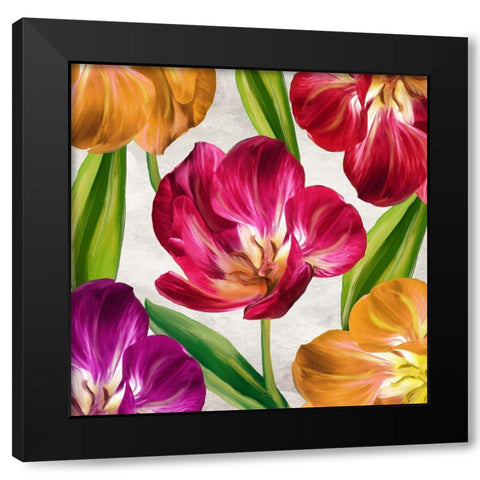 Open Arms III Black Modern Wood Framed Art Print with Double Matting by Sasha